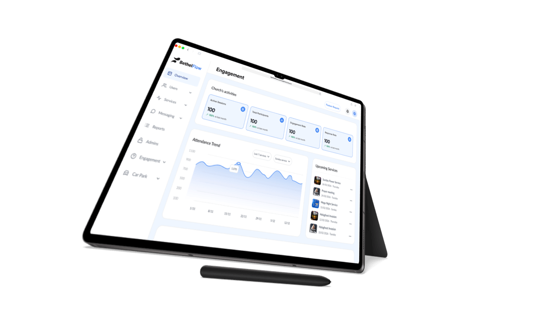 BethelFlow dashboard preview